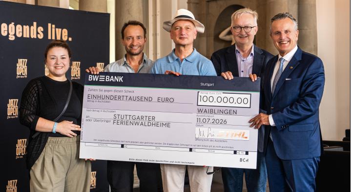 Firma STIHL spendet 100.00 Euro für die Waldheime in Stuttgart - die AWO Waldheime profitieren auch davon